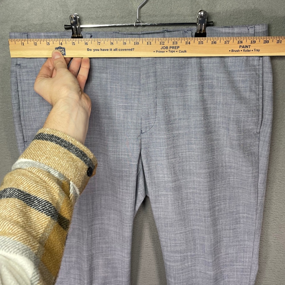 Lauren Ralph Lauren Dress Pants Mens 40x30 Blue Stretch Flat Front - Picture 5 of 7